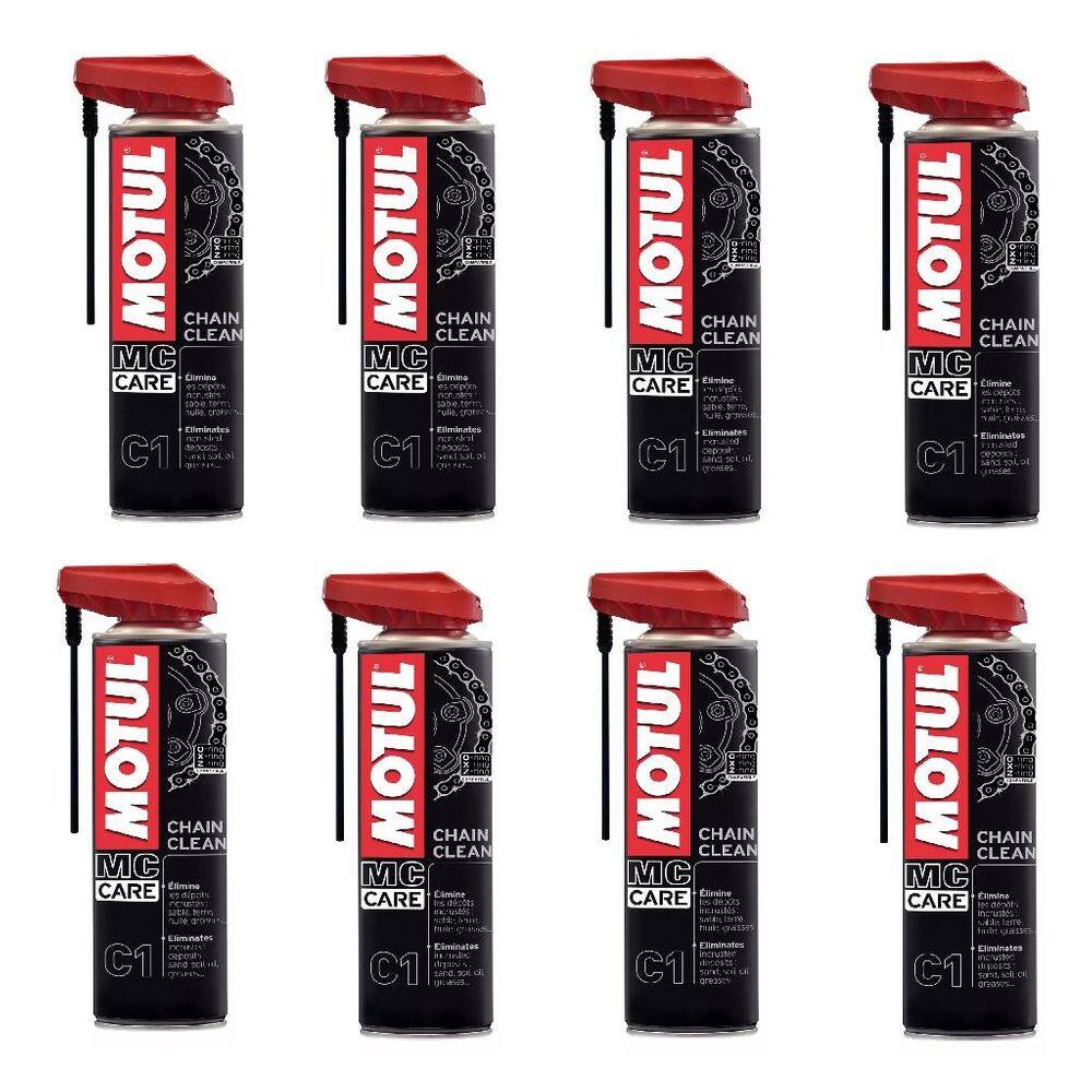Limpeza De Correntes Motul Mc Care C1 Chain Clean 400 Ml Desengraxante 8 UNIDADES