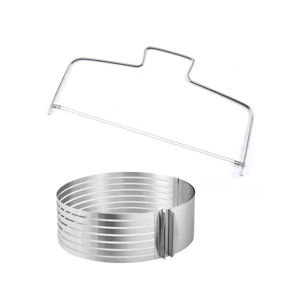 Cortador de Bolo Camadas e Nivelador Fio Duplo Aço Inox