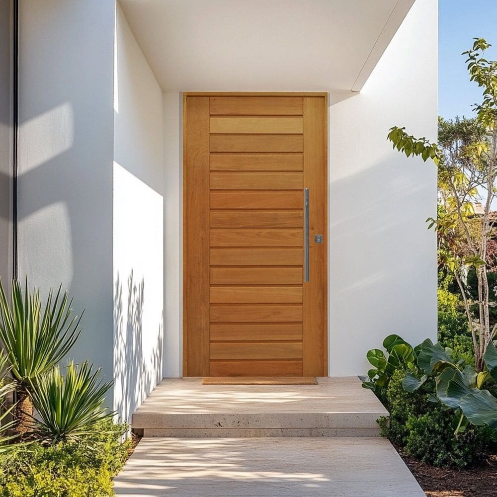 Porta Pivotante Batente Misto 14 Puxador Tubo 120X210cm Esquerdo Rodam California
