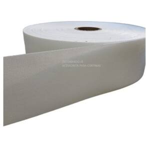 Entretela Plástica para Confecção de Cortinas - Largura 10 Cm - Cor Branca - Rolo com 15 Metros