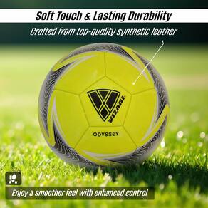 Bola de futebol Vizari Odyssey macia e durável para jovens