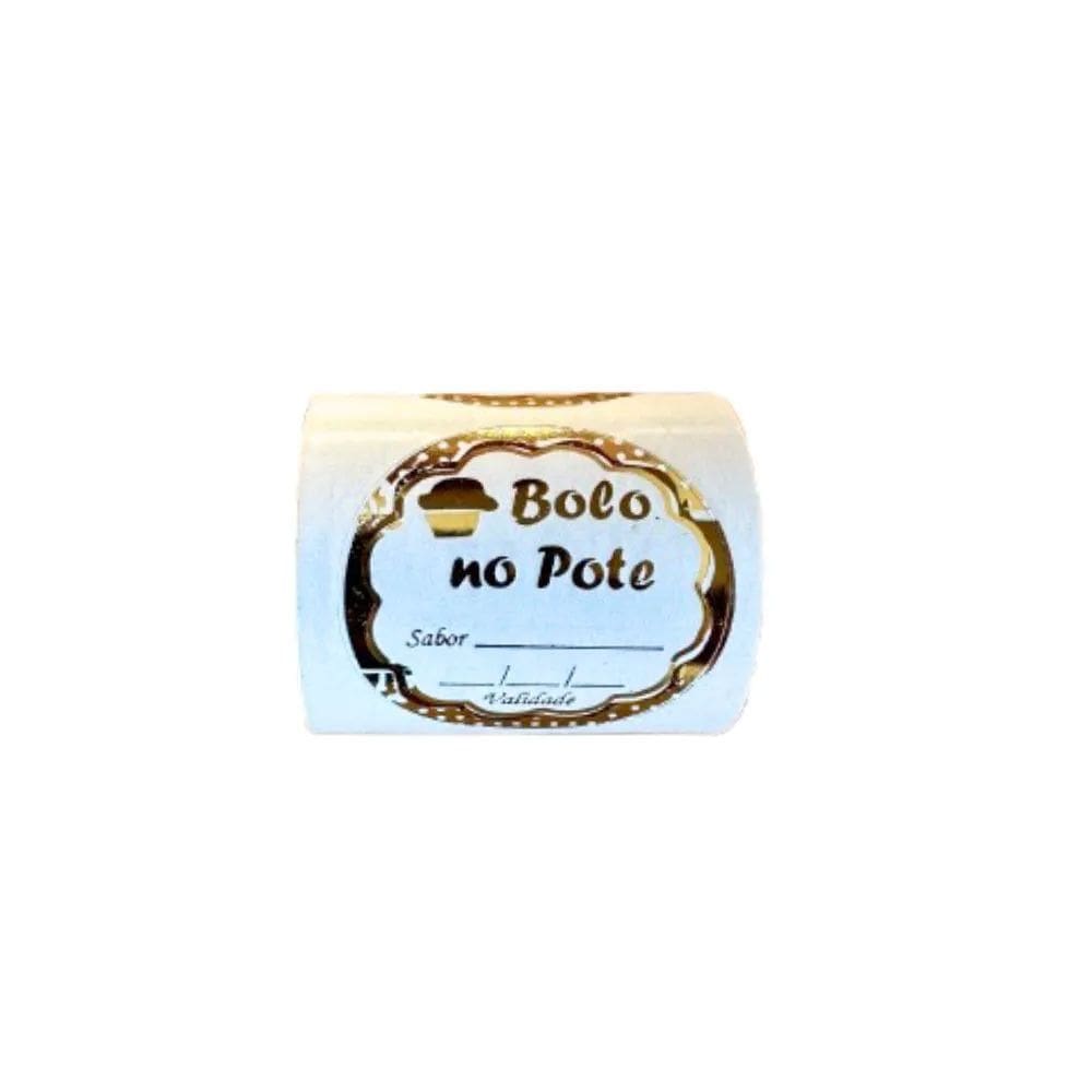 Etiqueta Bolo no Pote
