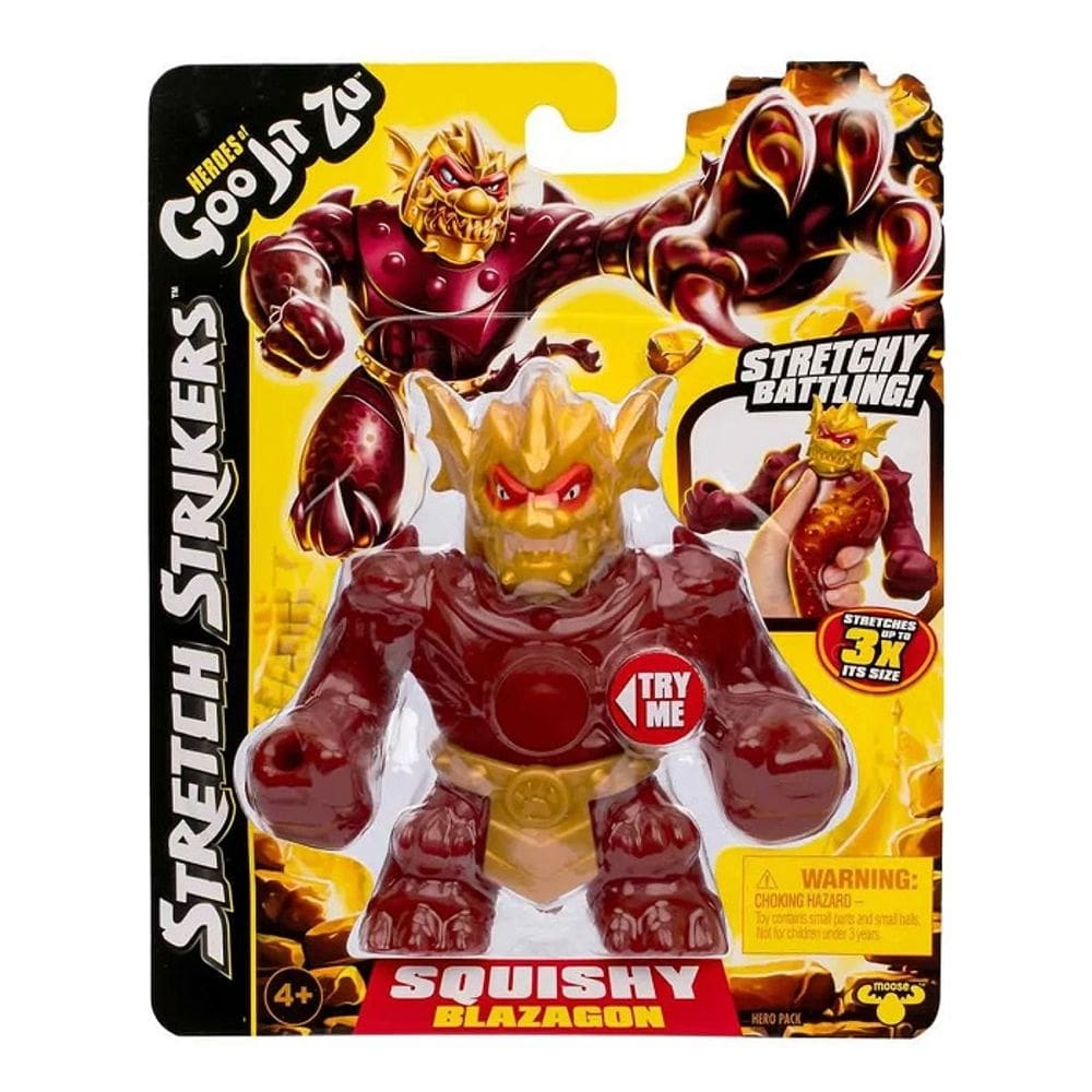 Boneco Macio Estica 3X Heroes Goo Jit Zu Goo Stretch Strikers 13 Cm - Blazagon - Sunny