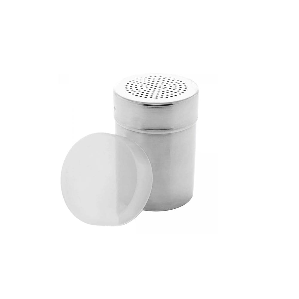 Saleiro Inox Porta Tempero Condimentos e Tampa Transparente 240ml