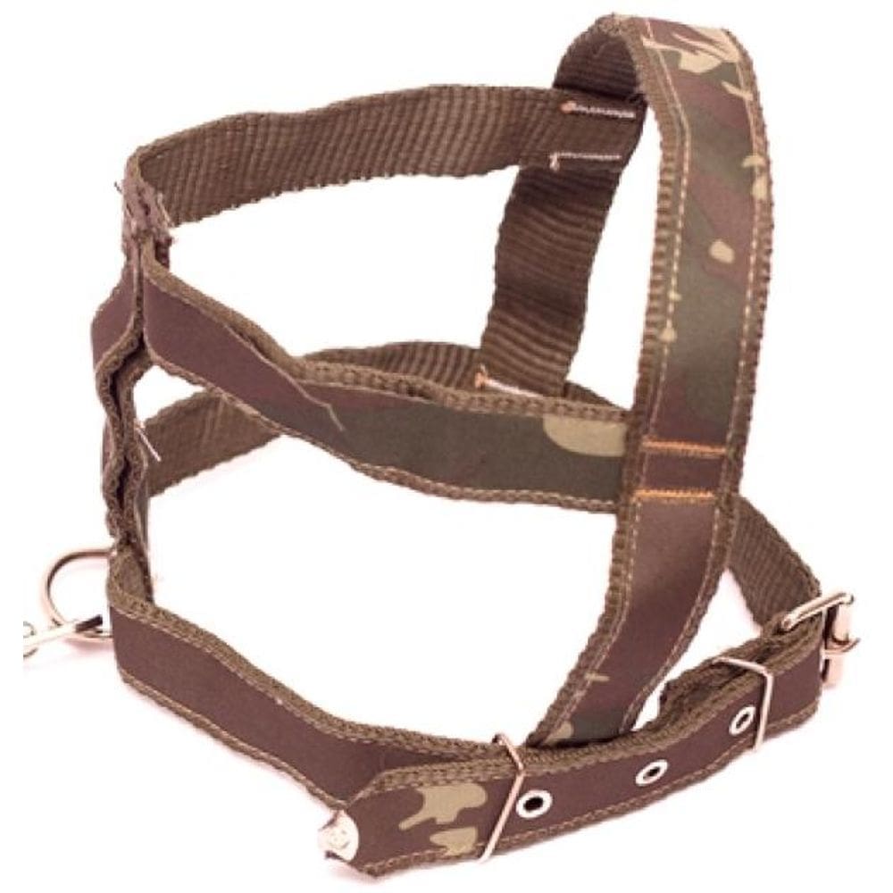 Kit Guia com peitoral 25mm camuflado tamanho 6  53cm a 70cm