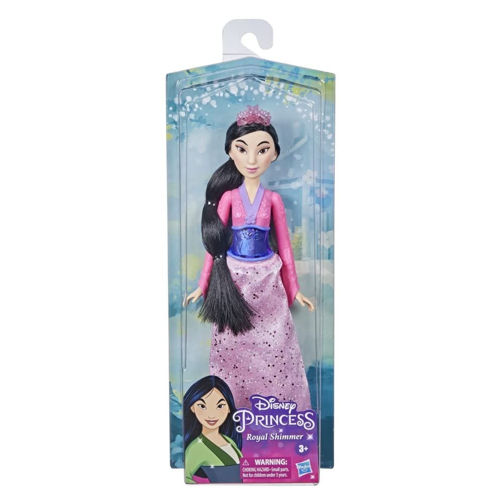Boneca fashion Disney Princess Royal Shimmer Mulan com saia