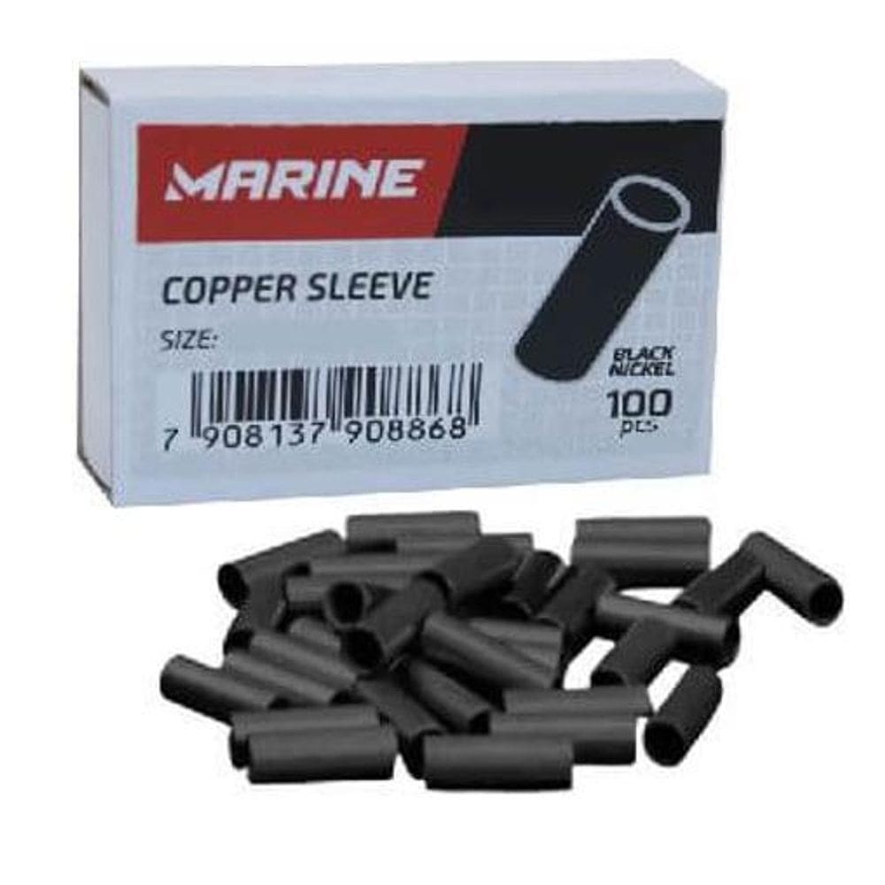 Luva Cano Conector Cabo Fio Aço Pesca 2,3X7,8Mm Black Marine