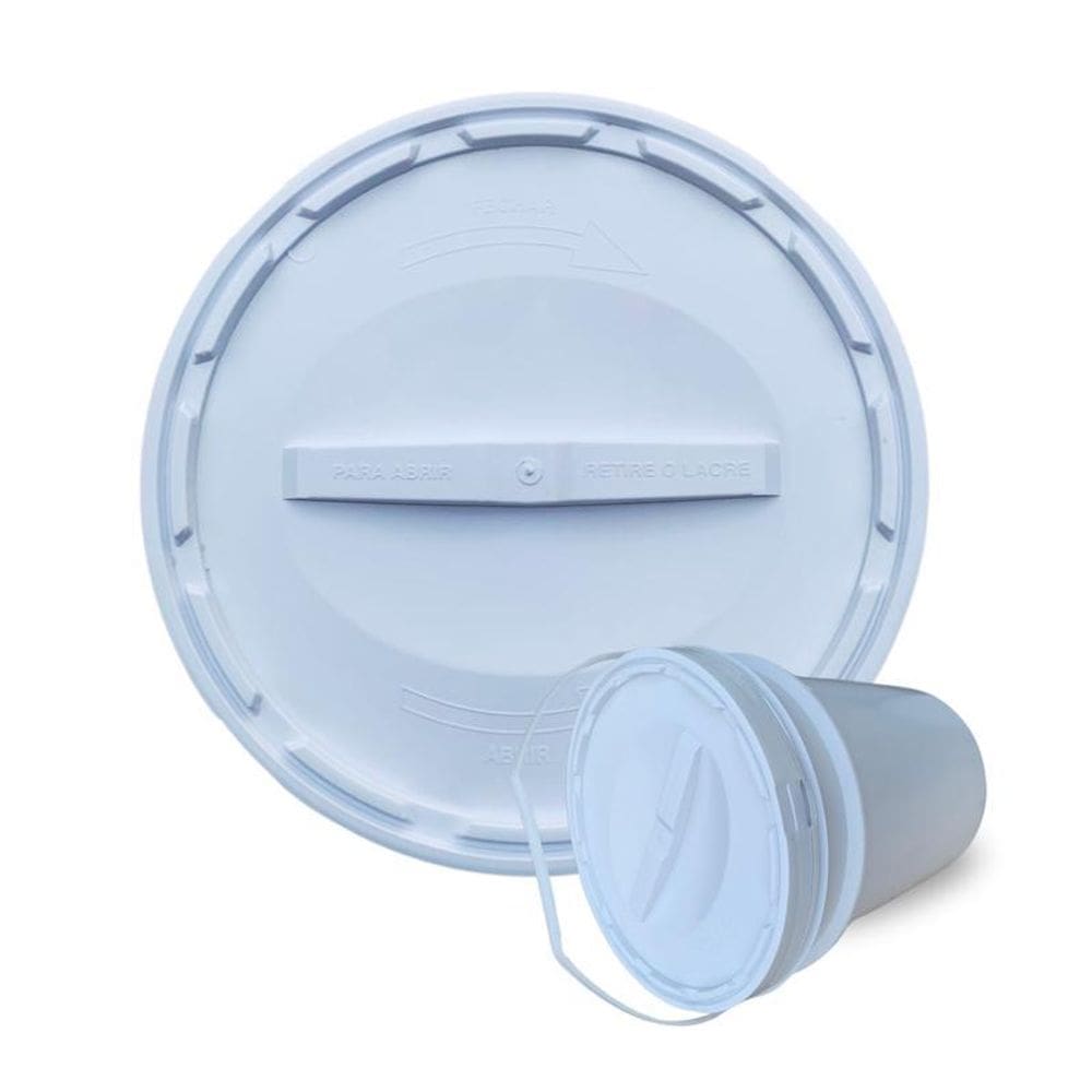 Balde Para Alimento 20L Tampa Rosca - Kit 17 Pçs