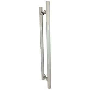 Puxador Para Portas Madeira / Vidro Tubular Branco - 60 Cm