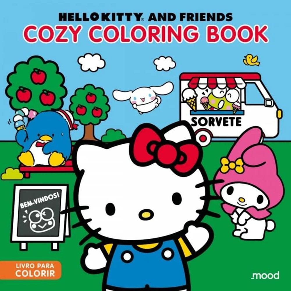 Livro Hello Kitty - Cozy Coloring Book - Editora Mood