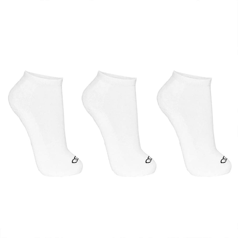 Meia Olympikus Cano Curto 3 pares Branco