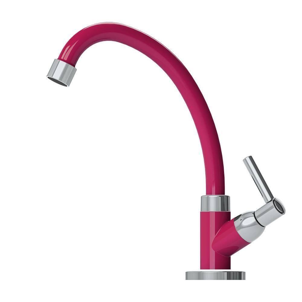 Torneira Abs Rosa Cromada Para Cozinha Bancada