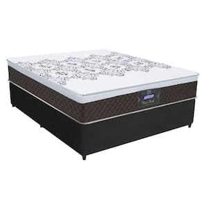 Cama Casal Molas Ensacadas New York Marrom/Preto Marrom / Branco