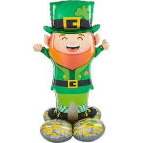 Anagrama de balão metalizado Lucky Leprechaun Airloonz Mylar 53cm