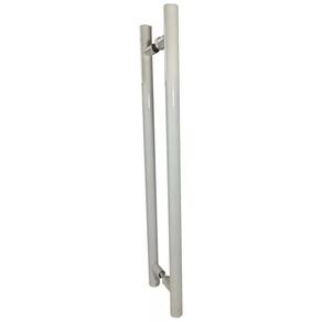 Puxador Para Portas Madeira / Vidro Tubular Branco - 60 Cm