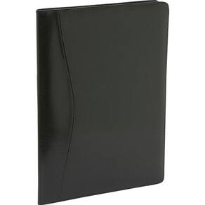 Portfólio de couro Padfolio Royce com bloco de notas e pasta