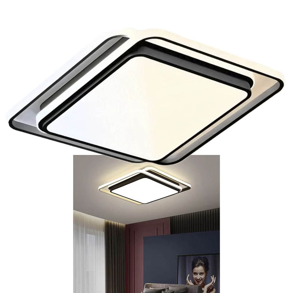Luminaria Paflon Sobrepor 3 Tons Ajustavel Controle Remoto Iluminaçao Teto Decoraçao