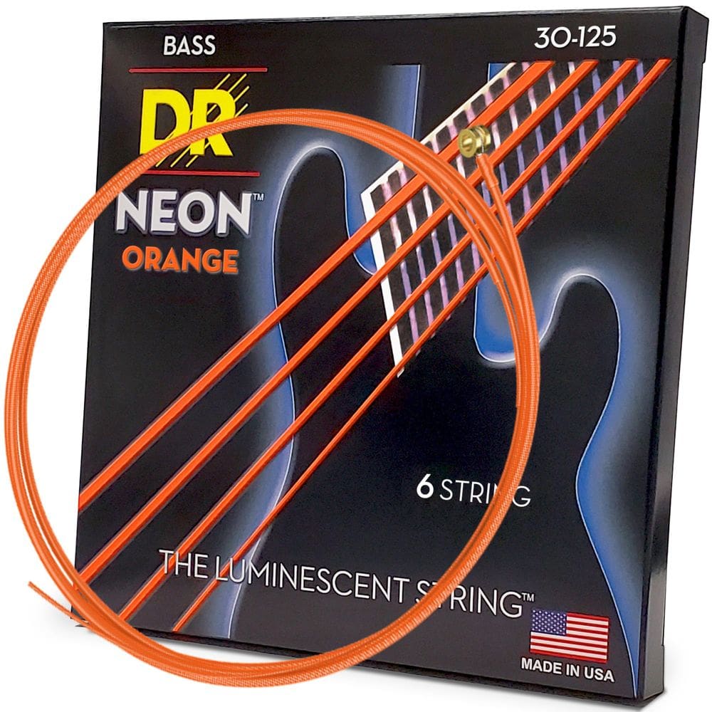 Cordas para baixo DR Strings HI-DEF NEON NOB6-30