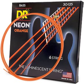 Cordas para baixo DR Strings HI-DEF NEON NOB6-30