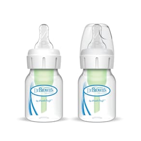 Garrafas Dr. Brown`s Natural Flow, 60 ml, pacote com 2 unidades - verdes