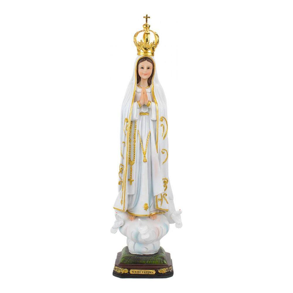 Imagem Estátua Nossa Senhora De Fátima Grande - 50.5cm