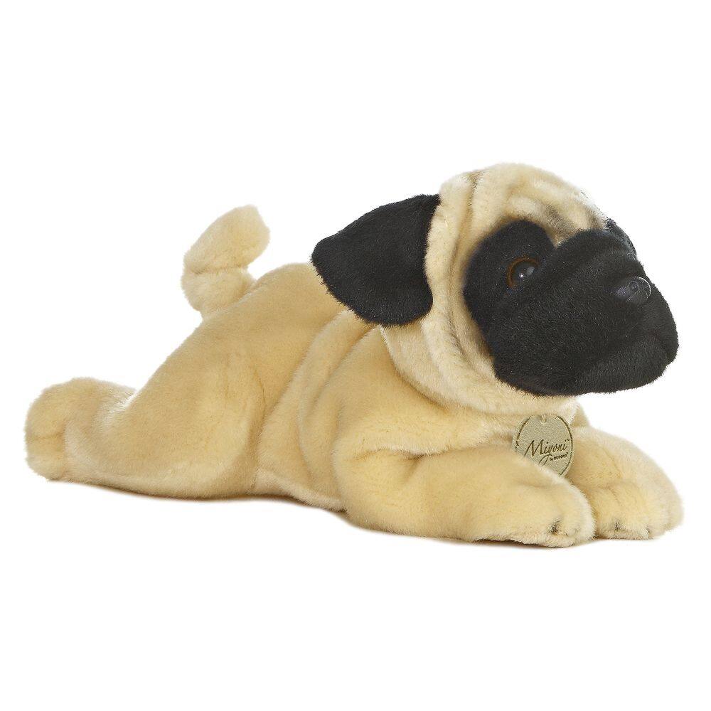 Bicho de pelúcia Aurora World Miyoni Pug 11cm - Multicolorido
