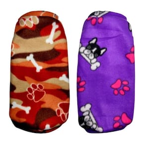 Kit 2 Roupas Cachorro - Suéter Inverno Eg Marrom e Roxo