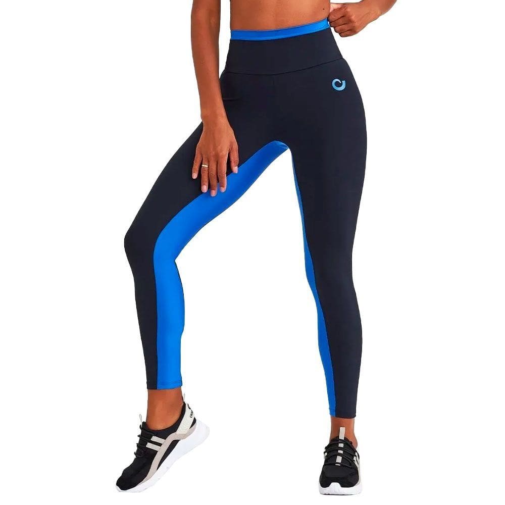 Calça Caju Barsil Nakay Com Recortes Preto Feminino Fitness