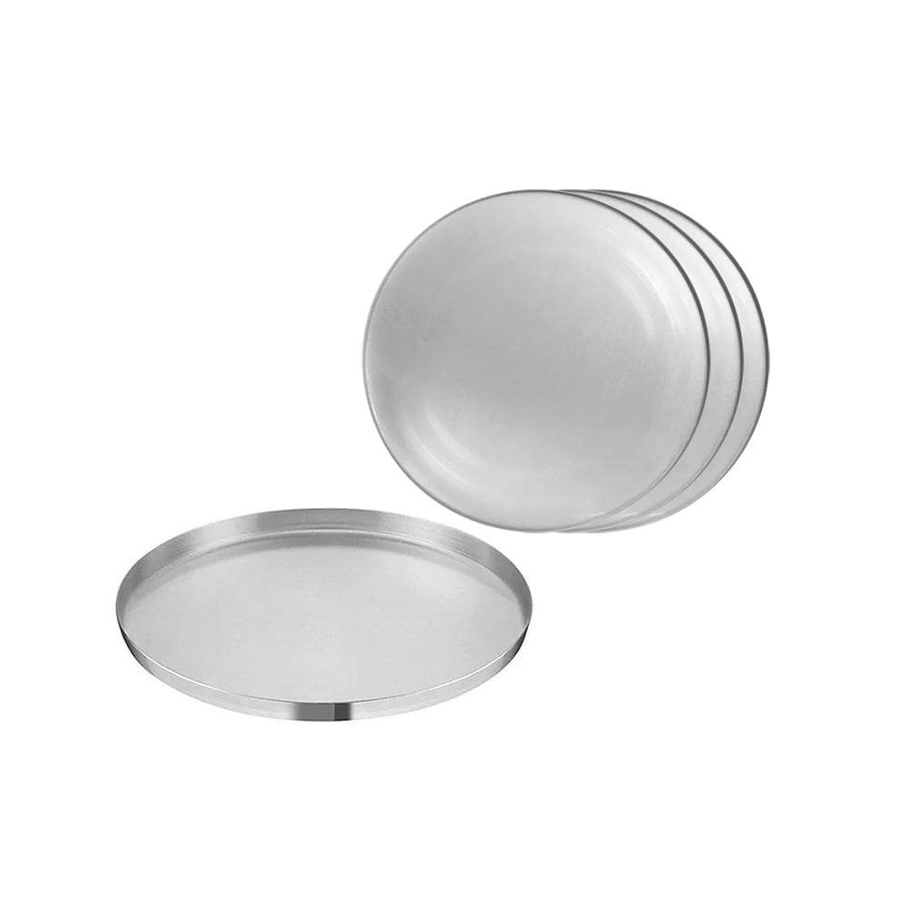 Forma de Pizza Brotinho Assadeira Redonda Aluminio 20cm 4un
