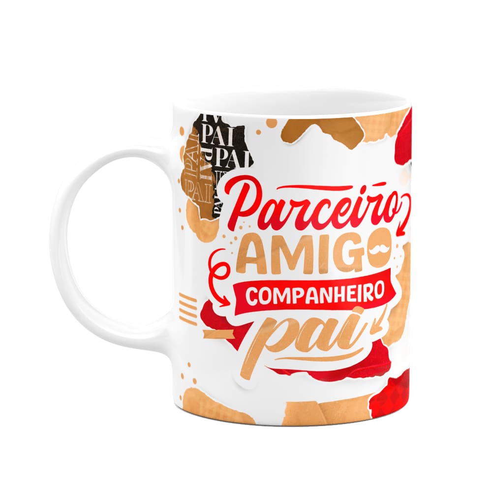 Caneca dos Pais - Parceiro, amigo, companheiro - M3 - 325ml