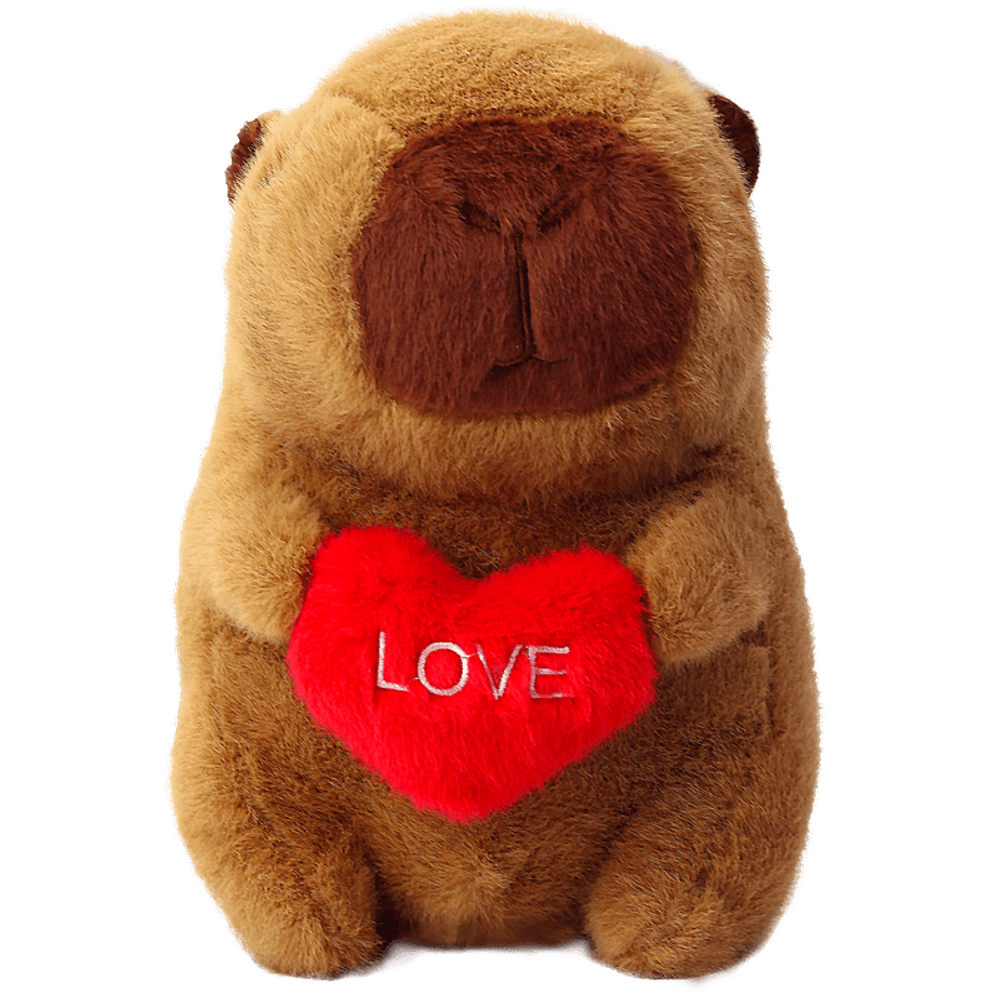Pelucia de Capivara com coracao BBR