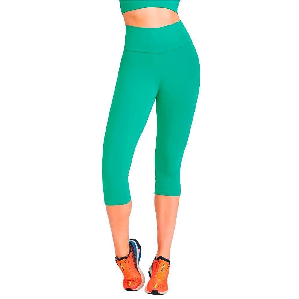 Calça Corsario Caju Brasil Nz Classic Verde Feminino Treino