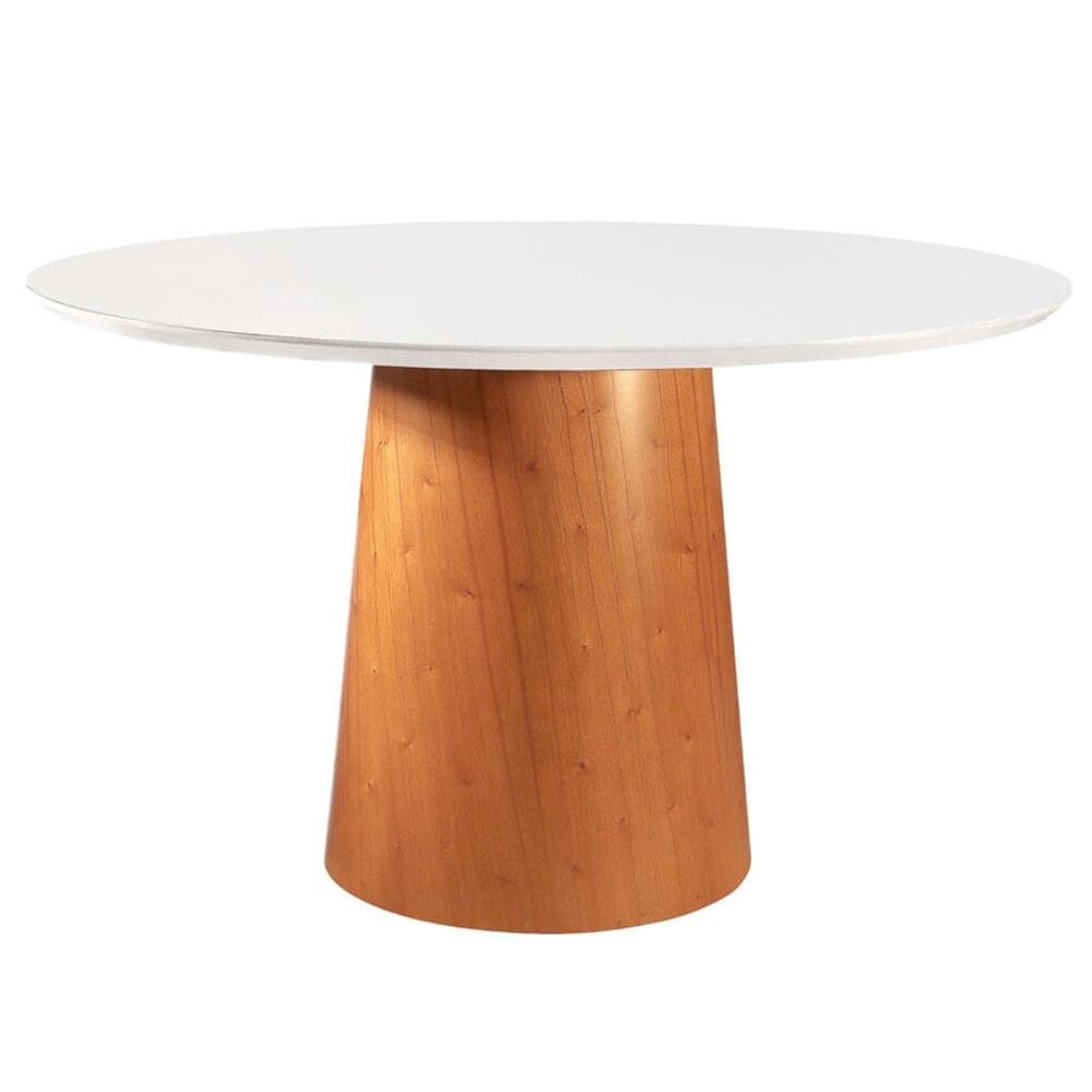 Mesa de Jantar Redonda Madeira Maciça 1,35x1,35m - Caribe - Star Móveis