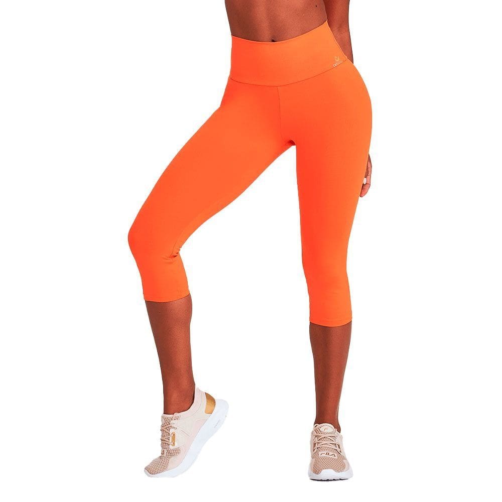 Calça Corsario Caju Brasil Nz Classic Laranja Feminino