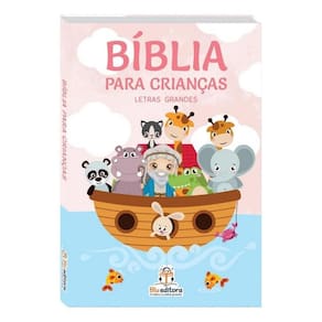 Livro Bíblia Para Crianças - Rosa - Blu Editora