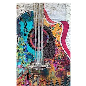 Colagem de guitarra padrão Laura Heine em tamanho real 23x36