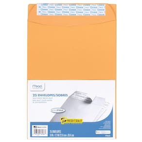 Envelopes para correspondência Mead Press-It Seal-It Self-Adhesive 9x12