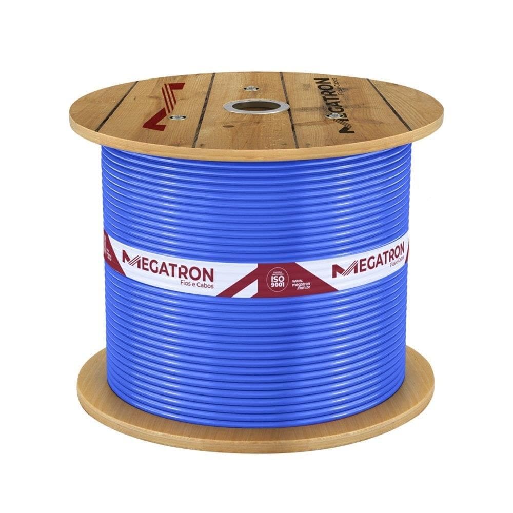 Cabo Flexível Megatron 6MMx500M Bobina 750V Azul