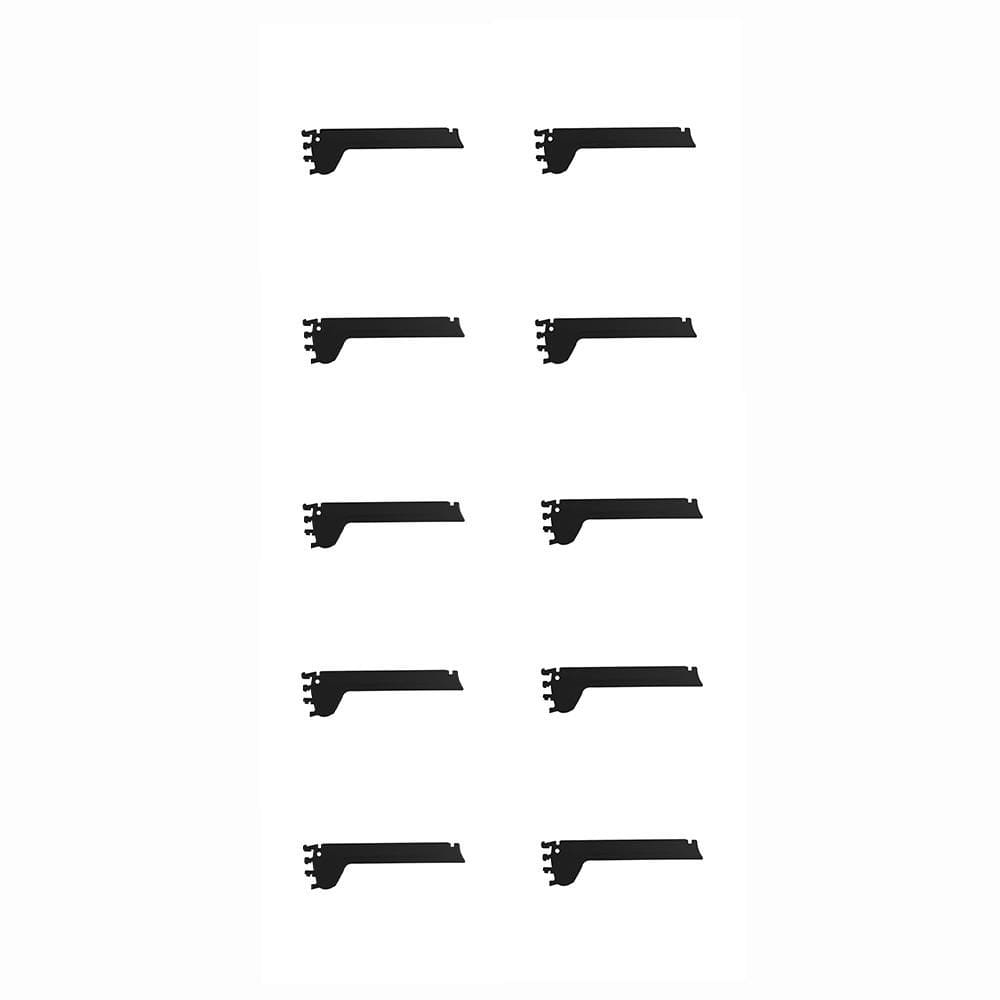 Kit 10 Mão Francesa Apoio Para Bandeja 30cm Slg Gôndolas New Plus Preto - sa Gôndolas