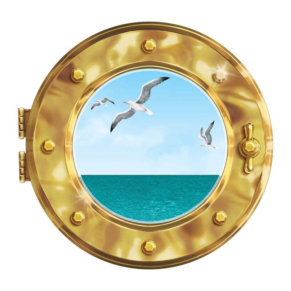 Decoração de parede Beistle Cruise Ship Porthole 30x38cm