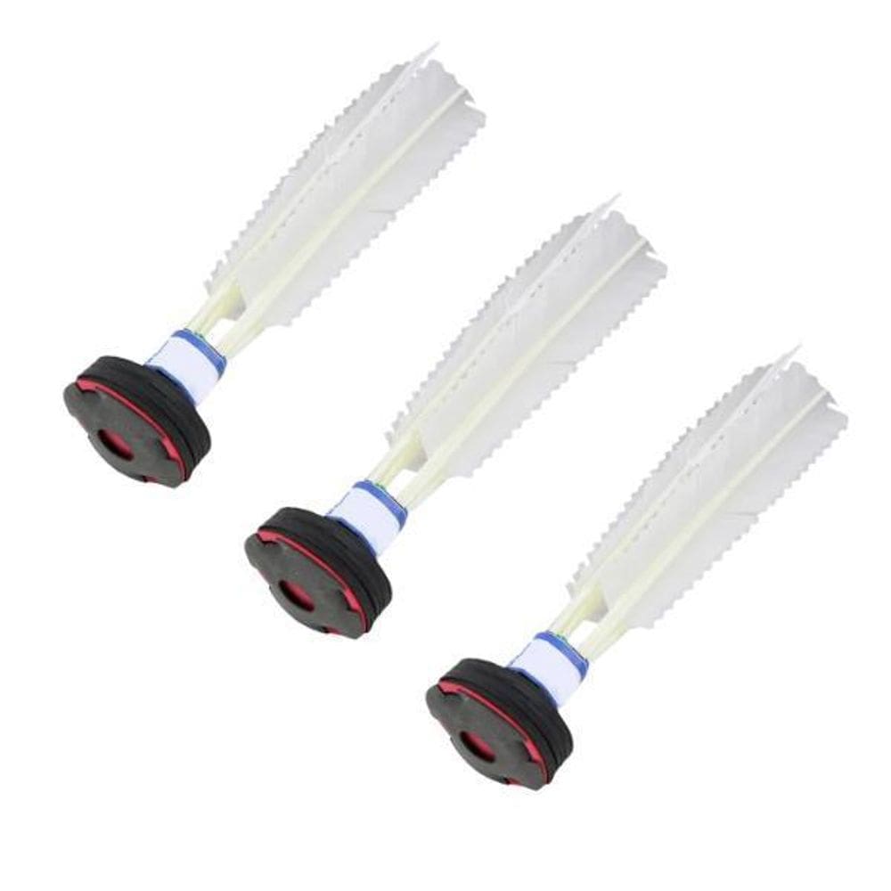 Kit 3 Peteca Oficial 22Cm Branca Resistente Jogo Brincadeira