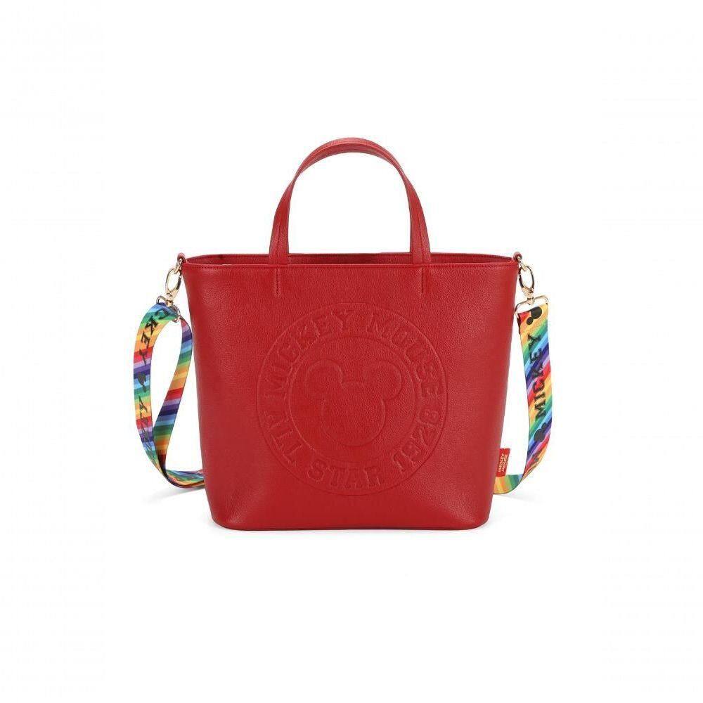 Bolsa Shopper Mickey Stamp Vermelho - Unico Vermelho