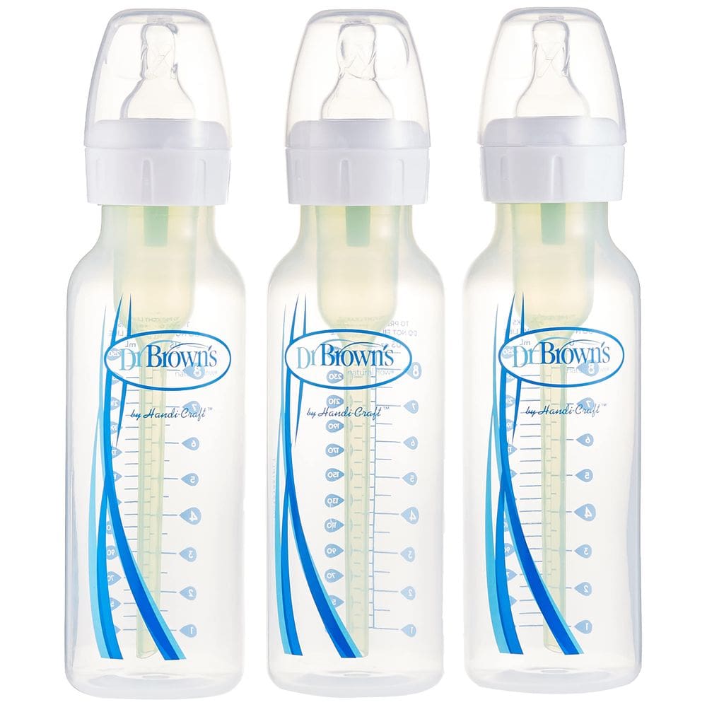 Frasco Dr. Brown`s Options Narrow de 240 ml, pacote com 3, transparente