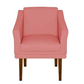 Poltrona Decorativa Gran Diego Pés Quadrados Dritex suede Rose