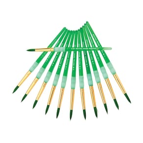 Pincel de pintura Royal Big Kids Choice redondo, tamanho 8, pacote com 12