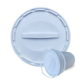 Balde Para Isca De Peixe 20Litros Tampa Rosca - Kit 17 Pçs