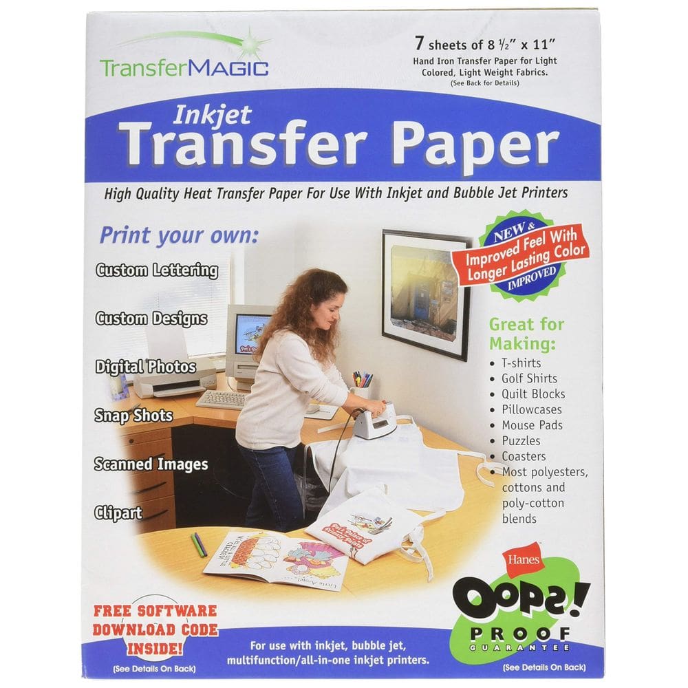Papel de transferência Transfer Magic Ink Jet 8,5x11 7 folhas