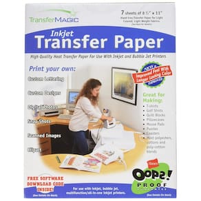Papel de transferência Transfer Magic Ink Jet 8,5x11 7 folhas