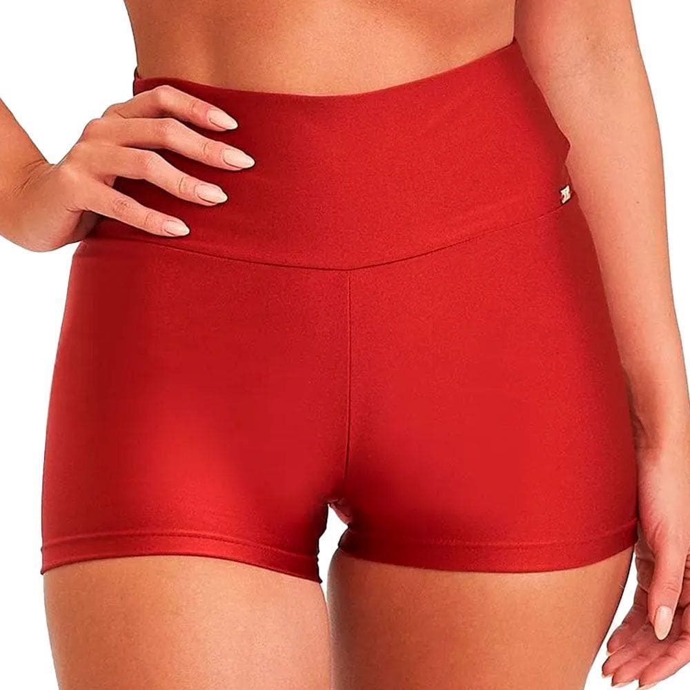 Mini Short Caju Brasil Atlanta Classic Vermelho Feminino