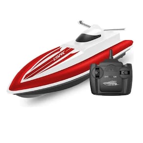 Bote Barco De Corrida Controle Remoto 2.4G 37Cm Piscina Lago